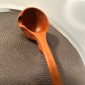 Hand Turned Cherrywood Ladle - #J